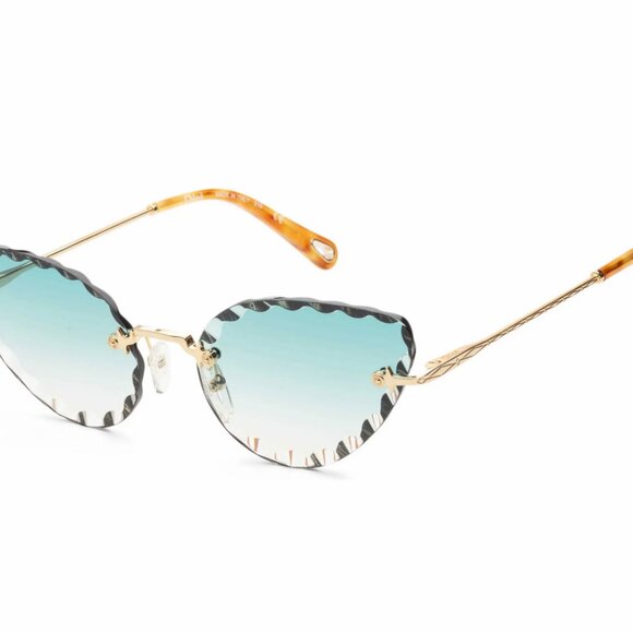 Chloe Women's Cat-Eye Sunglasses with Blue Lenses Ce157s in 839 - Picture 2 of 8